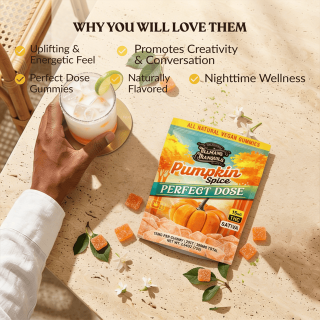Pumpkin Spice Delta 9 THC Gummies – 15mg Per Gummy