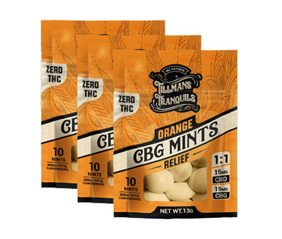 CBG Relief Mints - No THC pack 3