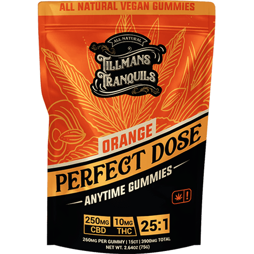 Orange Flavor 260mg THC Gummies - 25:1 Ratio