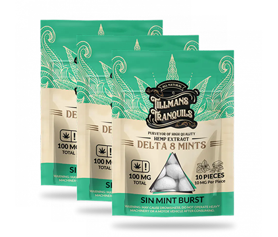 Sin Mint (Peppermint) Delta 8 THC Mints