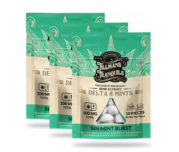 Sin Mint (Peppermint) Delta 8 THC Mints