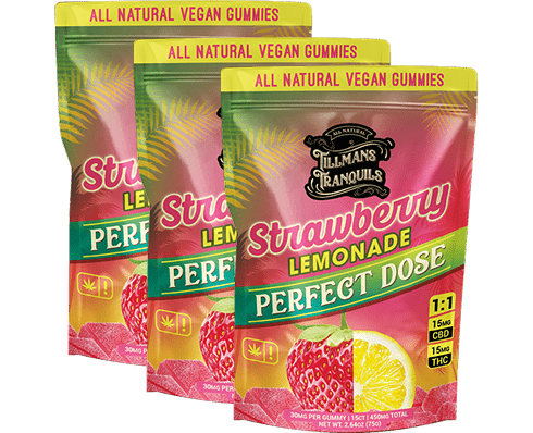 Strawberry Lemonade THC Gummies 3 packs - Tillmans Tranquils