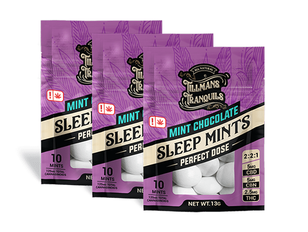 CBN Sleep Mints 2.5mg - Tillmans Tranquils -3 packs