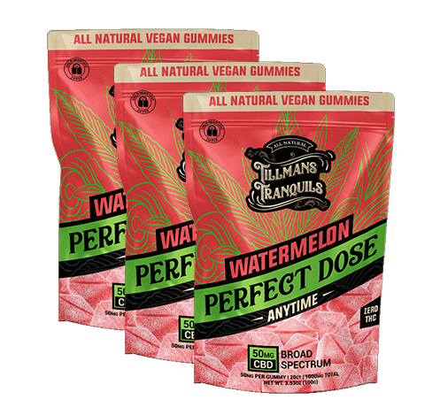 Watermelon CBD Gummies pack 3