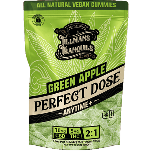 Green Apple 2:1 CBD:THC Gummies