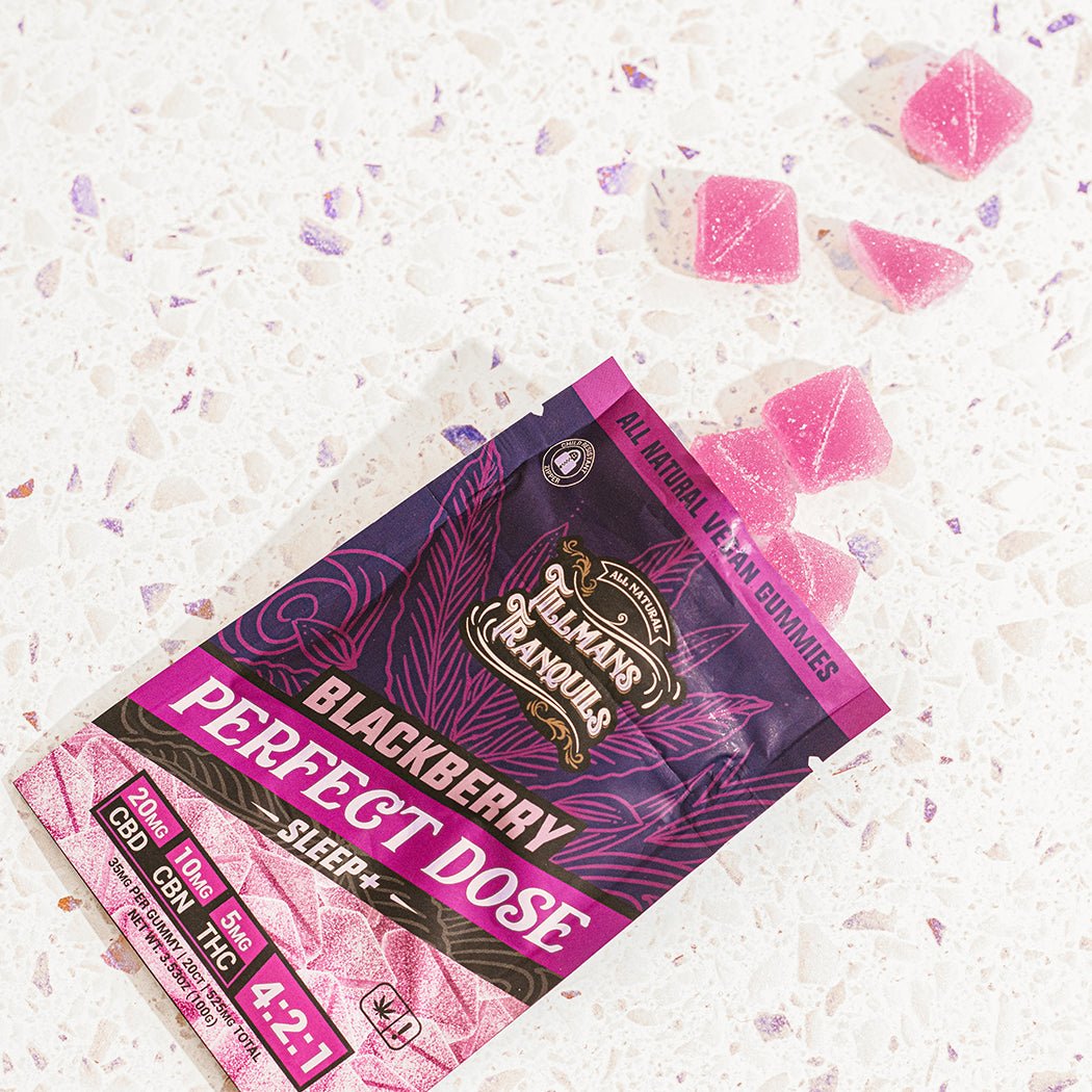 cbd gummies for sleep, Blackberry CBD Gummies for Sleep With THC - Tillmans Tranquils