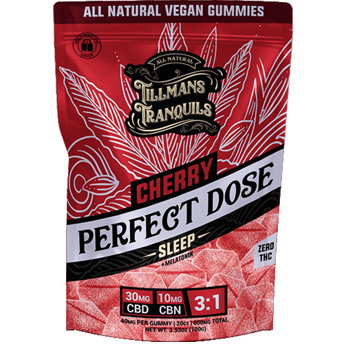 0 THC - Melatonin Gummies with CBD & CBN - Cherry