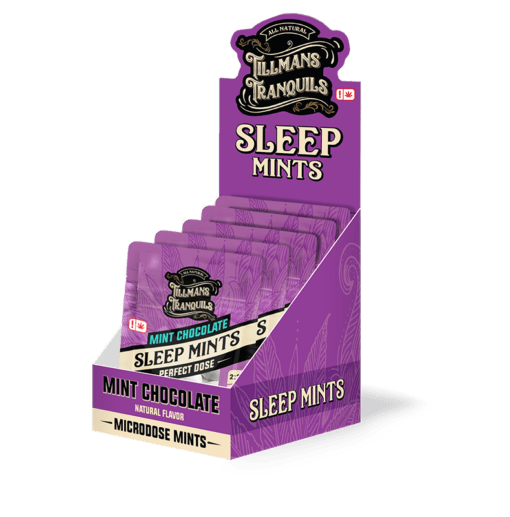 THC Sleep Mints 2.5mg - Tillmans Tranquils box of 10 packs
