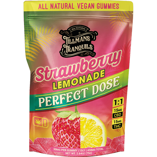 Strawberry Lemonade THC Gummies 15mg - Tillmans Tranquils