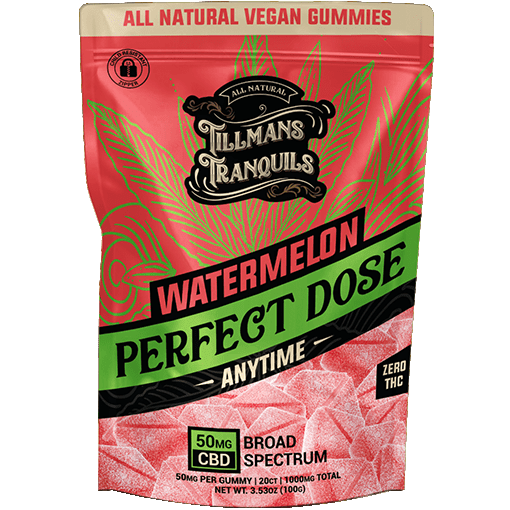 Watermelon 50mg CBD Gummies Broad Spectrum CBD