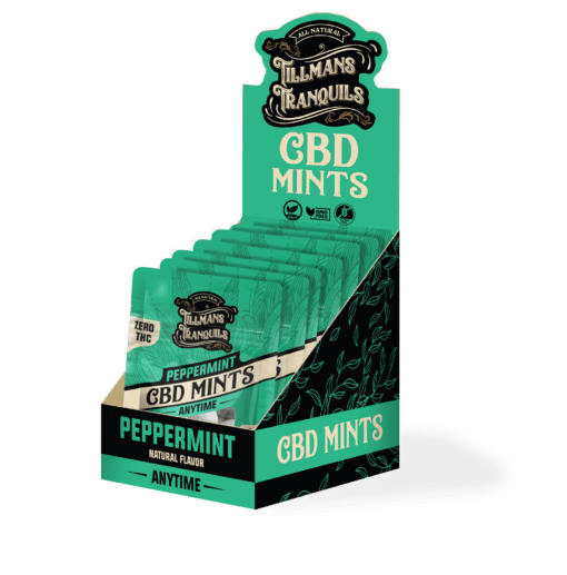 box of 10 packs zero thc peppermint