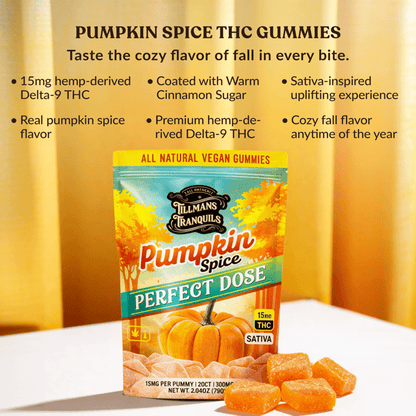Pumpkin Spice Delta 9 THC Gummies – 15mg Per Gummy