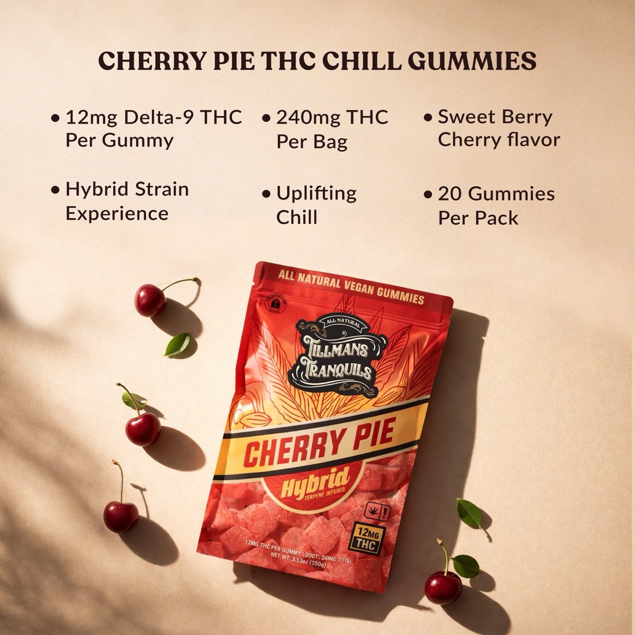 THC Chill Gummies - Cherry Pie