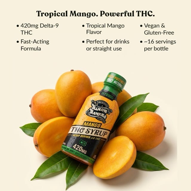 THC Syrup Mango - 420mg Delta 9