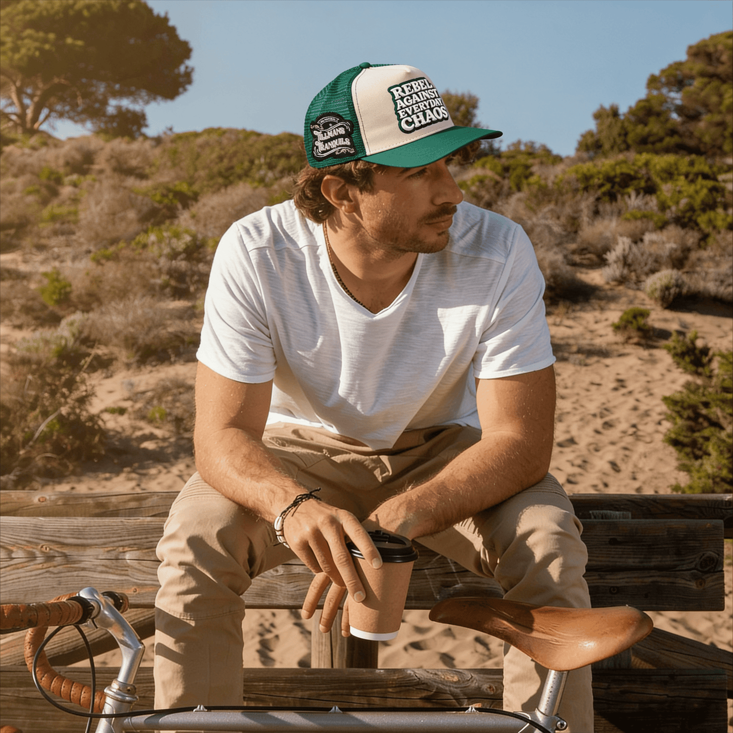 Rebel Against Everyday Chaos Two Color Trucker Hat