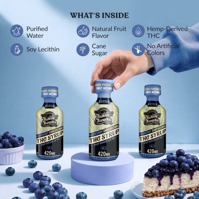 blueberry cheesecake infused thc syrup