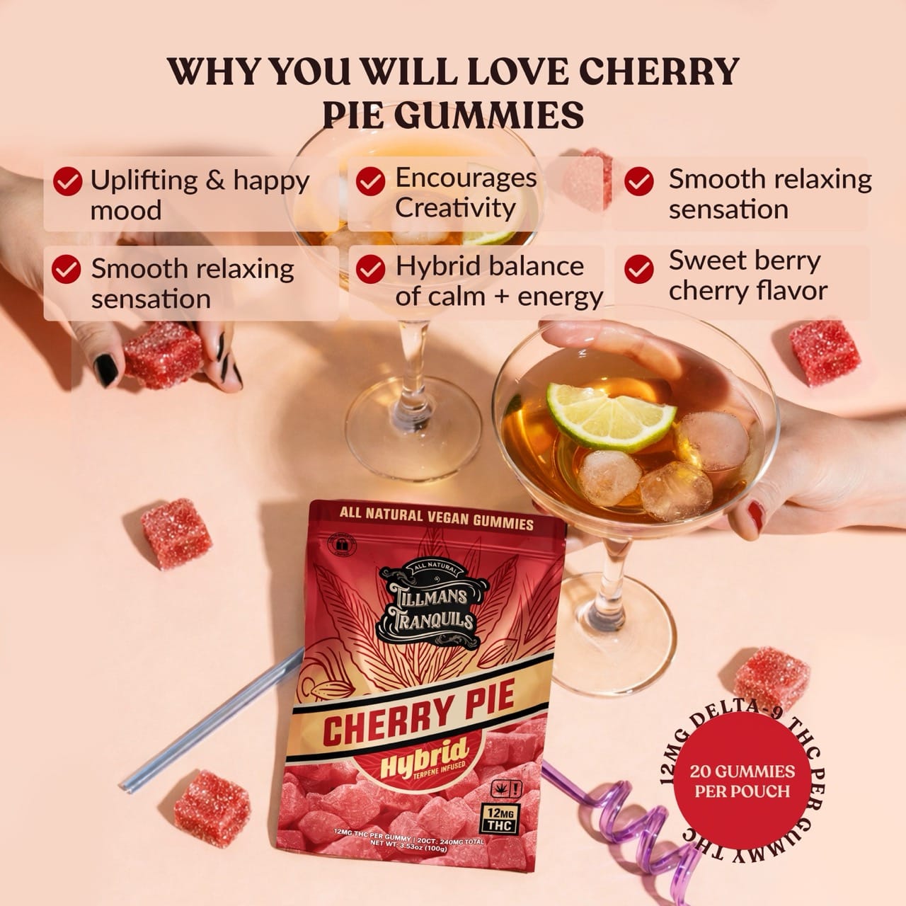 THC Chill Gummies - Cherry Pie