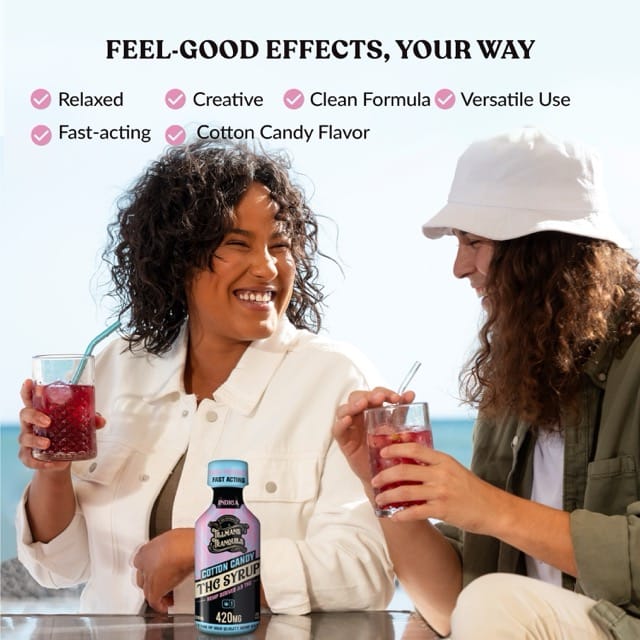 Cotton Candy THC Syrup 420mg - Delta 9 Drink Mix | Tillmans Tranquils