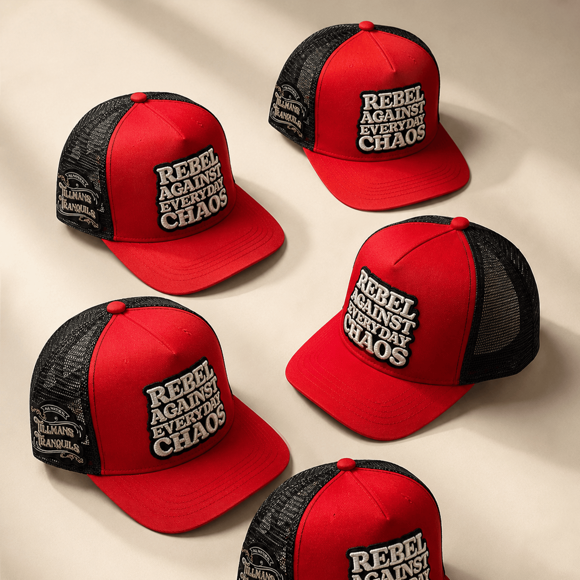 Rebel Against Everyday Chaos Two Color Trucker Hat