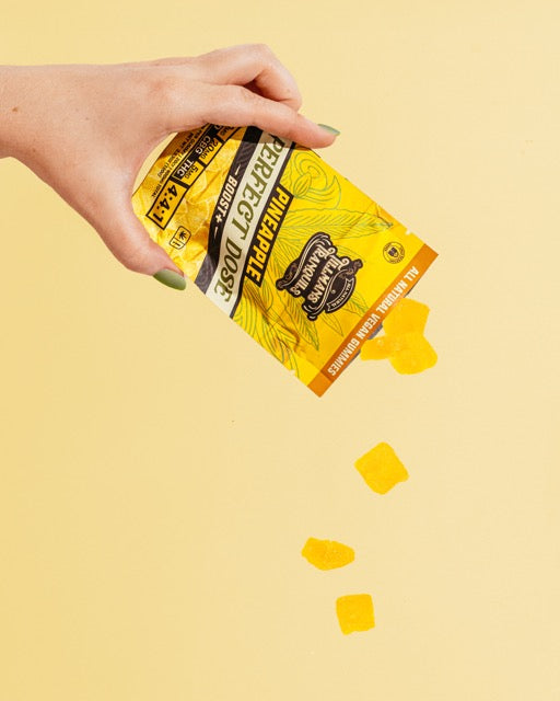 pineapple gummies perfect dose mood boost gummies