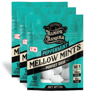 simple Mellow Peppermint THC Mints 3 pack