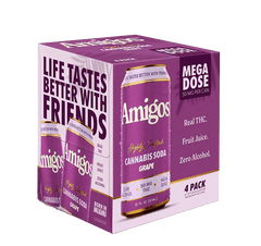 Amigos Grape Cannabis Soda by Amigos - 50mg THC per Can