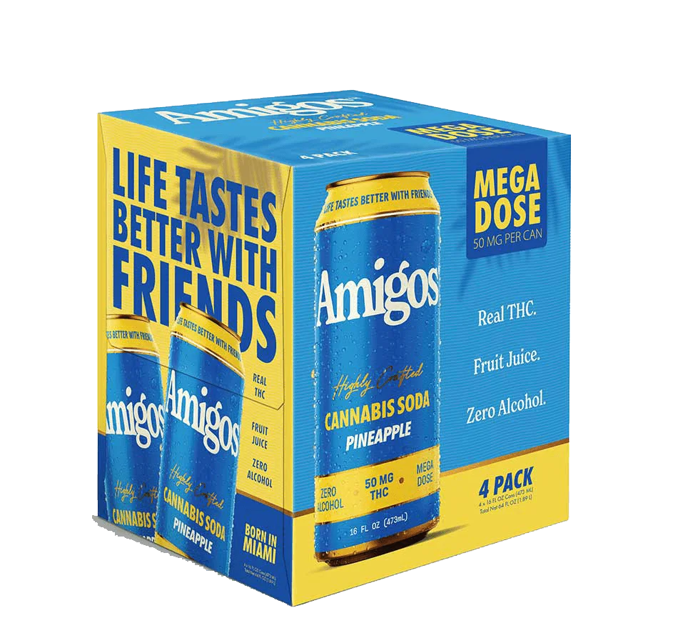 Amigos Pineapple Cannabis Sodas