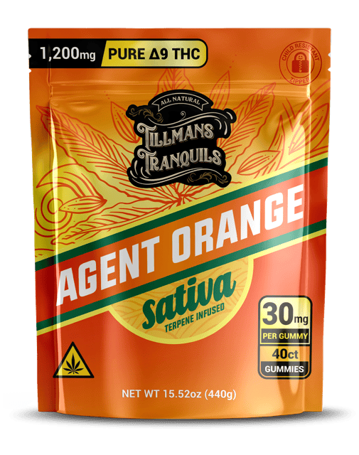 Tillmans Tranquils Agent Orange 30mg THC Gummies — Large Bag