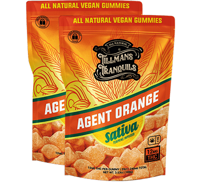 グレープフルーツOG SATIVA カリフォルニア産 テルペン 20ml Orange THC Gummies - 12mg Potency - Relaxing | TillmansTranquils