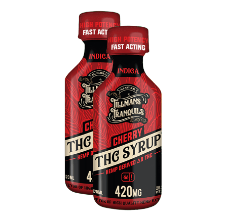Cherry THC Syrup 420mg - Delta 9 Drink Mix | Tillmans Tranquils Cherry THC Syrup 420mg - Delta 9 Drink Mix | Tillmans Tranquils