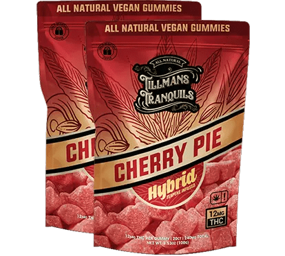2 packs cherry pie strain gummies