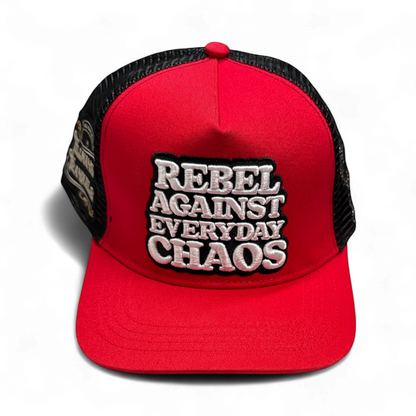 Rebel Against Everyday Chaos Two Color Trucker Hat