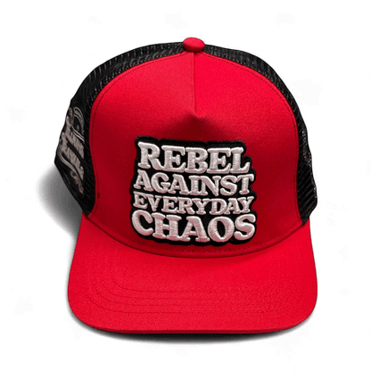 Rebel Against Everyday Chaos Two Color Trucker Hat