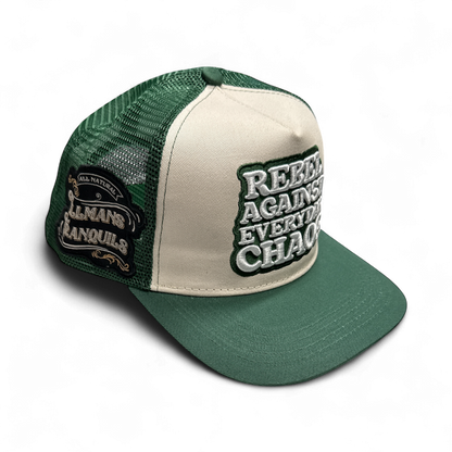 Rebel Against Everyday Chaos Two Color Trucker Hat