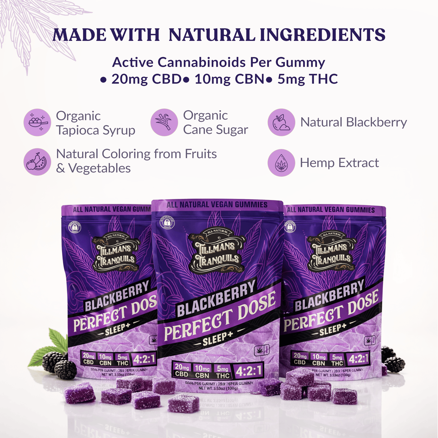 CBD:THC Gummies for Sleep