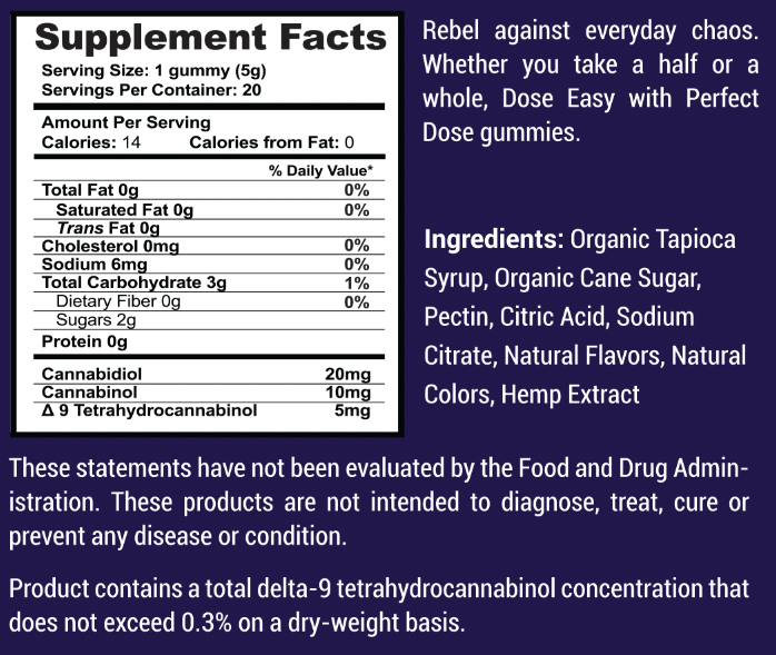 blackberry sleep gummies supplement facts