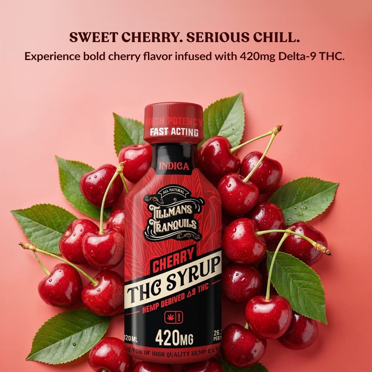 THC Syrup Cherry - 420mg Delta 9