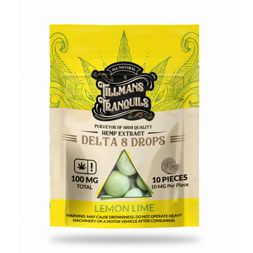 delta 8 thc candy drops lemon lime flavored