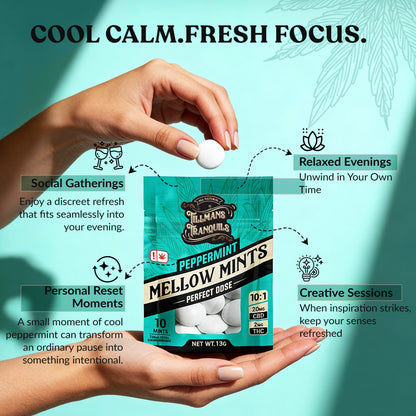 tillmans tranquils low dose peppermint thc mints