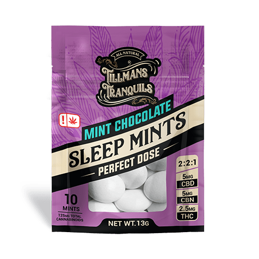 Mint Chocolate THC Sleep Mints %sep% CBD THC Edible - Tillmans