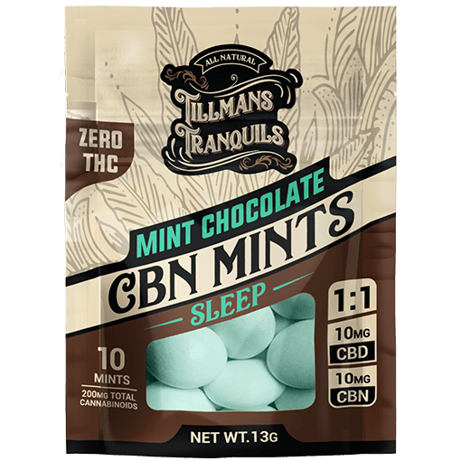 Delightful Mint Chocolate CBD Sleep Mints Infused with CBN