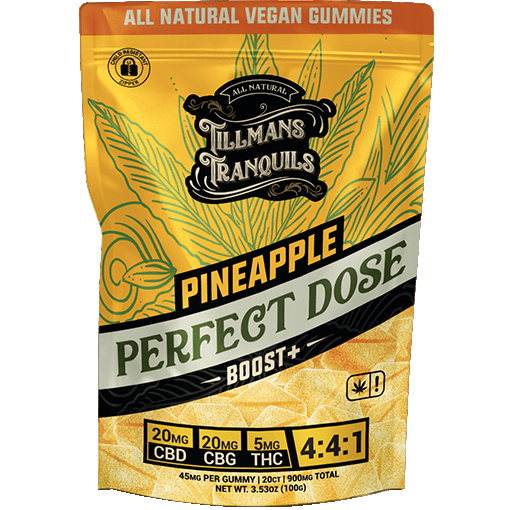 cbd boost pineapple gummies pineapple 4-4-1 ratio of cannabinoids