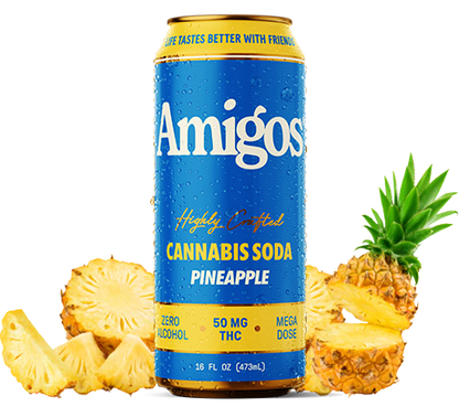 Amigos Pineapple Cannabis Sodas