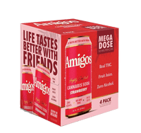 Amigos Strawberry Cannabis Sodas