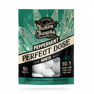 peppermint thc mints - ratio of 10:1 thc cbd per edible mint